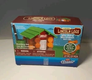 Linclin Logs By Hasbro Home Building Set 27 Pcs Mini Classic Real Wood Logs - Picture 1 of 8