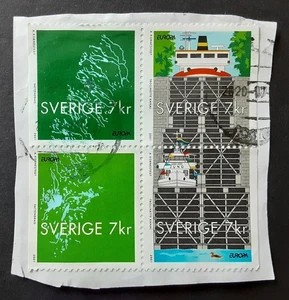 SWEDEN 2001 7Kr Used Europa Water Block on Piece Mi HB303 Scott 2413 XF 8750-1 - Picture 1 of 1