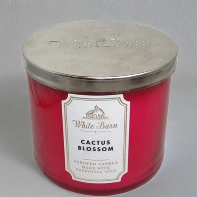 Vela tarro Bath & Body Works flor de cactus 3 mechas 14,5 oz ~ nueva Foto 1 de 3