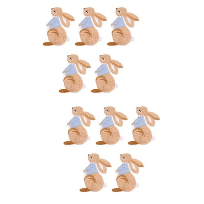  2 Pack Embroidered Clothes Kids Patches for Clothing Bunny Rabbit Applique - Image 1 of 4