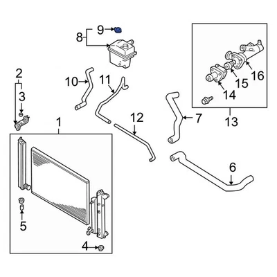 For Mazda Miata 1999-2004 Mazda KL0115205 Engine Coolant Reservoir Cap — 第 1/4 张图片