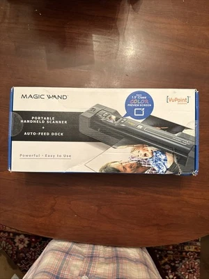 Vupoint Solutions Magic Wand Portable Scanner with Color LCD Display New In Box - Image 1 of 4
