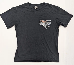 T-shirt Travis Scott x Virgil Abloh uomo taglia S Astroworld 2018 nera etichetta Gildan - Foto 1 di 7