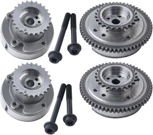 Intake Exhaust Timing Camshaft Sprocket VVT Cam Phaser 4Pcs Compatible with F150 - Picture 1 of 4