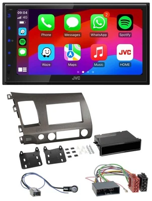 JVC Bluetooth 2DIN MP3 DAB USB Autoradio für Honda Civic Hybrid FD3 06-10 anthra - Bild 1 von 4
