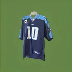 Reebok Authentic Tennessee Titans #10 Vince Young Jersey Size 52 Stitched - Picture 1 of 15