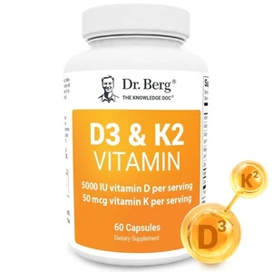 Dr. Berg D3 K2 5000 UI con MCT - Include 50 mcg MK7 K2, sali biliari purificati e... - Foto 1 di 9