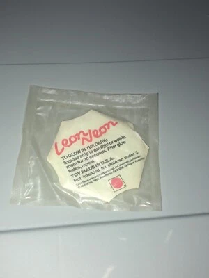 Винтажный Редкий Mattel Leon Neon Dancin Gear Светящийся в Темноте Шнурок Веревочный Провод MIP 1986 - Изображение 1 из 2