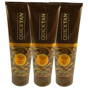 Body Drench Quick Tan Bronzing Lotion Medium Dark Body tanning cream 3x236ml - Picture 1 of 3