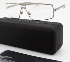 MYKITA Berlin Brille HUGO Flexi Grau Matt Edelstahl Fünfeck Herren Germany M NOS - Bild 1 von 12