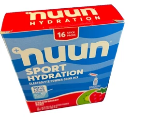 Nuun Sport Hydration Stawberry Kiwi 16 stick packs NEW IN BOX