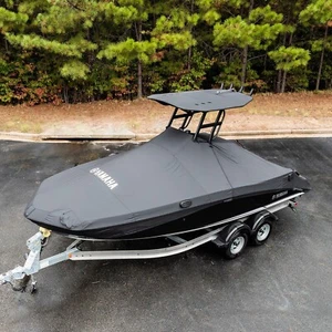 YAMAHA 2019+ 190 195 FSH SPORT Deluxe Mooring Cover Boat BLACK MAR-FSH19-TT-19 - Picture 1 of 1