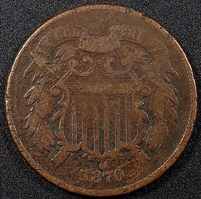 1870 Two Cent Piece! - Image 1 of 4