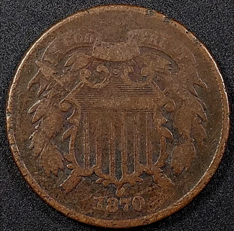 1870 Two Cent Piece! Cover