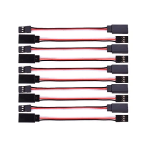 10 x 100mm Servo Cable de Extensión para RC Futaba JR Enchufe a Hembra - Imagen 1 de 10