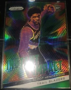 2023-24 Panini Prizm #9 Scoot Henderson Instant Impact Rookie Green Parallel Sp - Picture 1 of 2