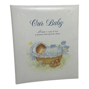 ๐ NEW OLD STOCK HALLMARK BABY BOOK ALBUM OUR BABY ALB2114 - FL - Picture 1 of 11