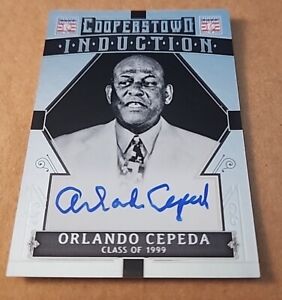 2015 Panini Cooperstown Induction Orlando Cepeda Auto NM