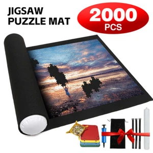 2000pcs Hold Jigsaw Puzzle Roll Up Mat Felt Storage Saver Pad Kit Toys Inflator - Picture 1 of 8
