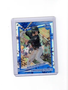2022 Elite Extra Edition FOTL Blue Fireworks Christopher Paciolla 1/20 - Picture 1 of 1