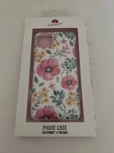 Custodia telefono LMNT iPhone 11 PRO MAX stampa floreale fiori su bianco nuova con scatola - Foto 1 di 2