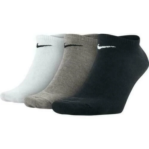 Nike Everyday Lightweight No-Show Herren Socken 3er Set - Größe S, Schwarz/Weiß