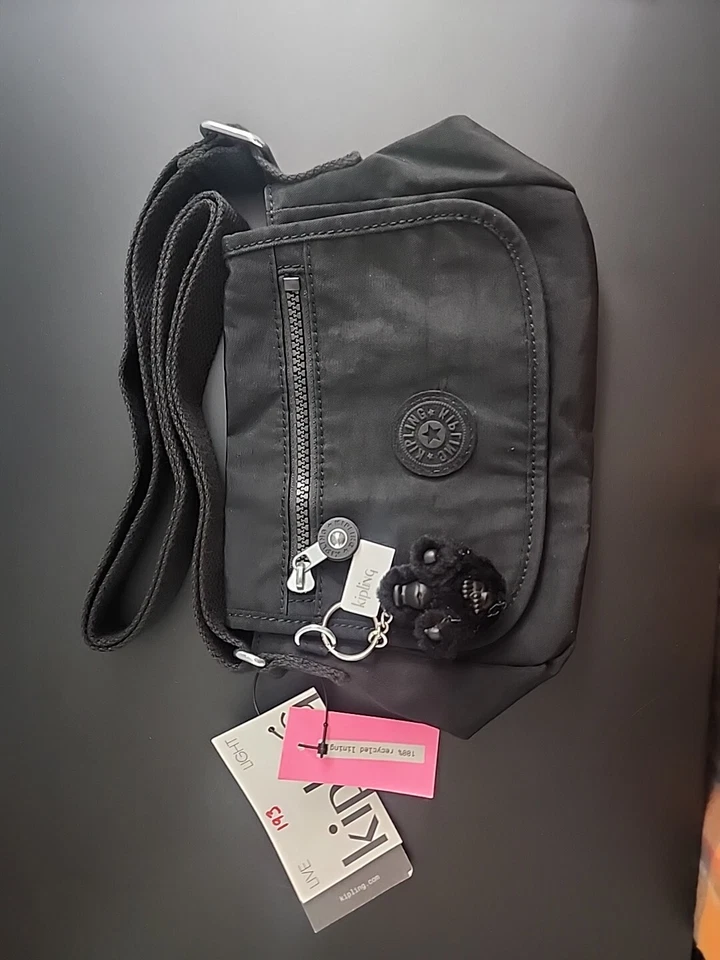 Kipling Sabian Mini Crossbody Bag Black Noir