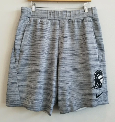 NIKE Dri-Fit USC Trojans Athletic Training Warmup Shorts Gray Men's Size Large Cover