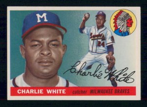 1955  TOPPS  BASEBALL  # 103  CHARLIE WHITE    8007