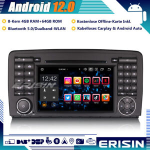 Android 12 Autoradio GPS DAB+Navi Carplay 8-Kern für Mercedes Benz R-Klasse W251