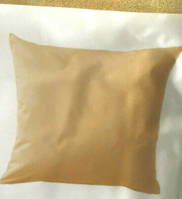 IKEA SANELA Kissenbezug goldbraun 50x50cm Kissenhülle Reißversch.BW Samt Kissen - Bild 1 von 3