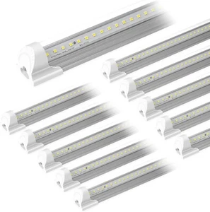 10 Pack LED Shop Light 4FT 42W 5000K Daylight White Linkable Integrated Fixture - Picture 1 of 7