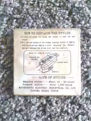 Diamond Sapphire Panasonic Original Eps 04ST~EPS-04ST~EPS04ST Made IN Japan - Image 1 of 2