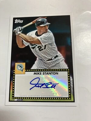 2011 Topps Lineage 1952 like Mike Stanton autograph 52a-ms Nice Card Certified - Image 1 of 2