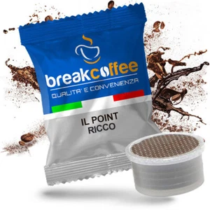 100 CIALDE CAPSULE COMPATIBILI LAVAZZA ESPRESSO POINT CAFFE' BREAK COFFEE RICCO - Bild 1 von 1