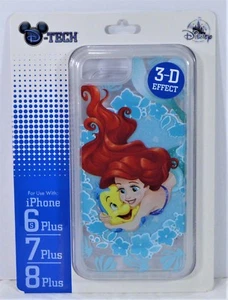 Disney Ariel Little Mermaid 3-D Effect Apple Iphone 6S/7/8 Plus Clear Case NEW - Picture 1 of 1