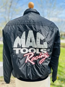 Vintage Mac Tools Racing Bomber Jacket Size Medium Great Condition - Picture 1 of 8