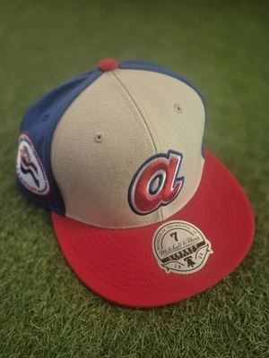 Mitchell & Ness Atlanta Braves All-Star Game Patch Fitted Hat Size 7 - Image 1 of 4