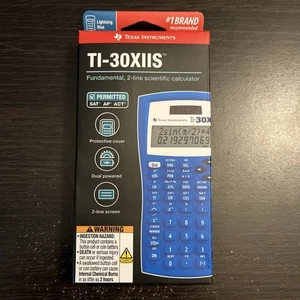 Calculadora científica Texas Instruments TI-30XIIS fundamental de 2 líneas azul - Imagen 1 de 2