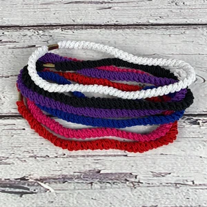 Diadema elástica trenzada corbata para el cabello vintage colores surtidos - Imagen 1 de 5
