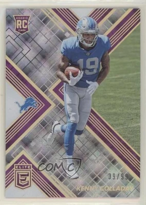 2017 Donruss Elite Rookies Purple /99 Kenny Golladay #193 Rookie RC - Image 1 of 2