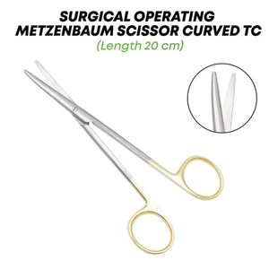 Metzenbaum Scissors Curved 20 cm TC Stainless Steel Surgical Instruments German - Picture 1 of 2