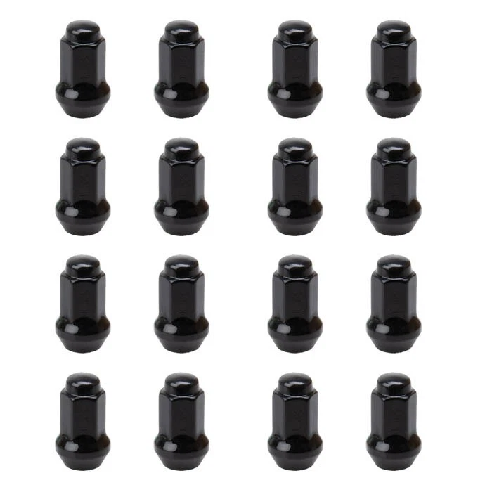 Juego de tuercas cónicas Tusk 10 mm x 1,25 mm paso de rosca con cabeza de 14 mm negra 16 piezas Foto 1 de 1