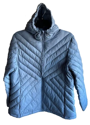 NWT $150 Lands' End Women's Quilted Packable Hooded Puffer Jacket Size LARGE - Image 1 of 4
