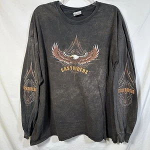 Camiseta De Colección Easyriders Envejecida Manga Larga 2XL Lavado Ácido Motociclista Águila Camiseta - Imagen 1 de 11