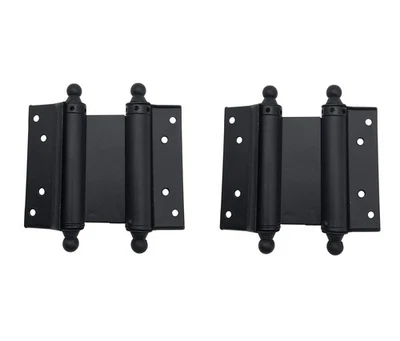Matte Black Double Action Hinge Heavy Duty Saloon Door Hinges Swinging Door H... - Image 1 of 4