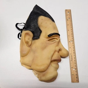 Vintage RICHARD NIXON LATEX MASK Halloween President Mask & Chin Strap - Picture 1 of 6
