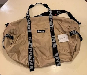 Supreme Large Tan Duffle Bag - 100% Authentic - 2018 - Picture 1 of 6
