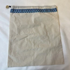 NEW Tory Burch 12"x15" Drawstring DUST BAG for Shoes/Handbags w Gold Logo Charm - Picture 1 of 4