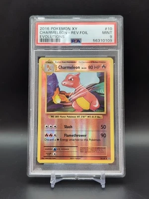 2016 POKEMON XY EVOLUTIONS #10 CHARMELEON-REVERSE FOIL PSA 9 - Image 1 of 2